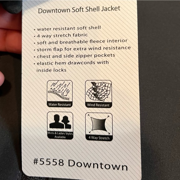 Fossa jacket mens 2XL gray full zip soft breathable stretch NWT performance Logo - Picture 5 of 13